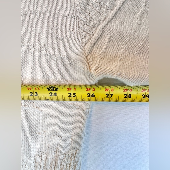 VTG Shenandoah Sweater Cream embroidered Bald Eagle Mountains chunky-knit Sz XXL - Picture 6 of 9